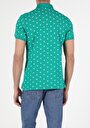 thumb-Regular Fit Polo Yaka  Erkek Yeşil Kısa Kol Tişört