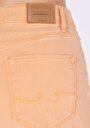 thumb-Mom Short Yüksek Bel  Kadın Açik Turuncu Jean Şort
