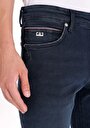 thumb-Slim Fit Düşük Bel Dar Paça Erkek Koyu İndigo Jean Pantolon