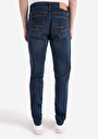 thumb-Slim Fit Düşük Bel Dar Paça Erkek İndigo Jean Pantolon