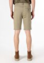 thumb-Fit Orta Bel  Erkek Açik Haki Jean Şort