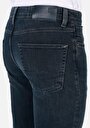thumb-Skinny Fit Yüksel Bel Dar Paça Erkek İndigo Jean Pantolon
