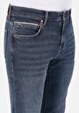 thumb-Slim Fit Düşük Bel Dar Paça Erkek İndigo Jean Pantolon