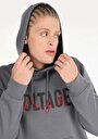 thumb-Regular Fit Baskılı Erkek Gri Sweatshirt