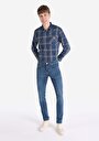 thumb-Straight Fit Düşük Bel Düz Paça Erkek İndigo Jean Pantolon