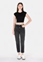 thumb-Mom Fit   Kadın Siyah Jean Pantolon