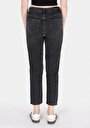 thumb-Mom Fit   Kadın Siyah Jean Pantolon