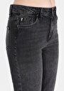 thumb-Mom Fit   Kadın Siyah Jean Pantolon