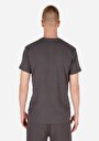 thumb-Regular Fit Yuvarlak Yaka  Erkek Antrasit Kısa Kol Tişört
