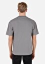 thumb-Comfort Fit Yuvarlak Yaka Düz Erkek Gri Kısa Kol Tişört