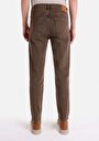thumb-Straight Fit Orta Bel Lastiksiz Erkek Kahverengi  Pantolon