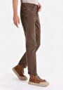 thumb-Straight Fit Orta Bel Lastiksiz Erkek Kahverengi  Pantolon