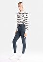 thumb-Skinny Fit Yüksel Bel Dar Paça Cepli Kadın İndigo Jean Pantolon