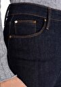 thumb-Skinny Fit Yüksek Bel Dar Paça Kadın İndigo Jean Pantolon