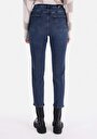 thumb-Slim Fit Orta Bel Daralan Paça Kadın İndigo Jean Pantolon