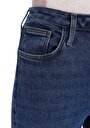 thumb-Slim Fit Orta Bel Daralan Paça Kadın İndigo Jean Pantolon
