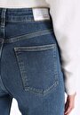 thumb-Mom Fit   Kadın İndigo Jean Pantolon