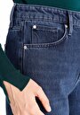 thumb-Regular Fit Yüksek Bel Geniş Paça Kadın Denim Jean Pantolon