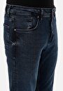 thumb-Regular Fit Orta Bel Daralan Paça Erkek İndigo Jean Pantolon
