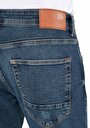 thumb-Straight Fit Düşük Bel Düz Paça Erkek İndigo Jean Pantolon