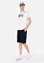 thumb-Slim Fit Orta Bel Düz Erkek Lacivert Şort