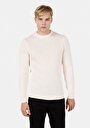 thumb-Regular Fit Yuvarlak Yaka  Erkek Ekru Kazak