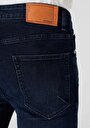 thumb-Skinny Fit Yüksek Bel Dar Paça Erkek Koyu İndigo Jean Pantolon
