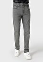 thumb-Straight Fit Düşük Bel Düz Paça Erkek Gri Jean Pantolon
