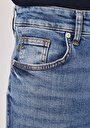thumb-Slim Fit Düşük Bel Dar Paça Erkek İndigo Jean Pantolon