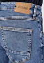 thumb-Slim Fit Düşük Bel Dar Paça Erkek İndigo Jean Pantolon