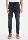 thumb-Slim Fit Yüksek Bel Dar Paça Erkek İndigo Jean Pantolon