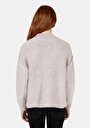 thumb-Comfort Fit Yuvarlak Yaka  Kadın Taş Kazak