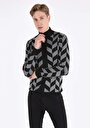 slim-fit-turtle-neck-baskili-erkek-siyah-kazak