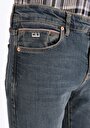 thumb-Slim Fit Düşük Bel Dar Paça Erkek Denim Jean Pantolon