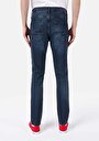 thumb-Straight Fit Erkek Koyu İndigo Denim Jean Pantolon
