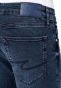 thumb-Straight Fit Erkek Koyu İndigo Denim Jean Pantolon