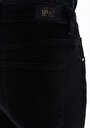 thumb-Regular Fit Yüksek Bel Tam Boy Paça Kadın Siyah Jean Pantolon