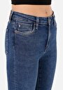 thumb-Skinny Fit Orta Bel Dar Paça Kadın Denim Jean Pantolon