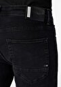 thumb-Straight Fit Düşük Bel Düz Paça Erkek Siyah Jean Pantolon