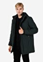 thumb-Regular Fit     Erkek Yeşil Kaban