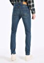 thumb-Straight Fit Düşük Bel Düz Paça Erkek İndigo Jean Denim Pantolon