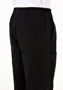 thumb-Relaxed Fit Orta Bel Geniş Paça Erkek Siyah  Pantolon