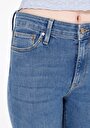 thumb-Skinny Fit Fermuarlı Kadın İndigo Jean Pantolon
