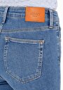 thumb-Skinny Fit Fermuarlı Kadın İndigo Jean Pantolon