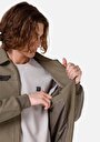thumb-Slim Fit     Erkek Yeşil Mont Pu