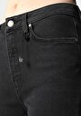 thumb-Skinny Fit Orta Bel Dar Paça Kadın Siyah Jean Pantolon