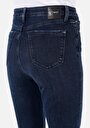 thumb-Skinny Fit Kadın Pamuk İndigo Jean Pantolon