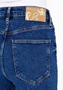 thumb-Regular Fit   Kadın İndigo Jean Pantolon