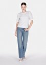 thumb-Straight Fit Yüksel Bel Düz Paça Kadın İndigo Jean Pantolon