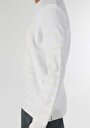 thumb-Regular Fit Yuvarlak Yaka Jakarlı Erkek Beyaz Kazak